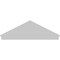 Ekena Millwork Peaked Cap Smooth Architectural PVC Combination Pediment, 78"W x 26-3/8"H x 2-3/4"P (Pitch 6/12) PEDPC078X265PKC00 - alternate 5